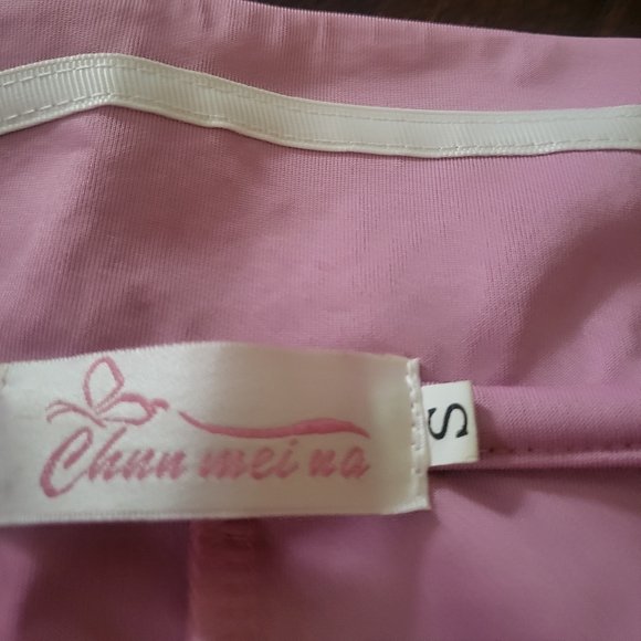 Adorable, Dress- pink with white cute bow and button accents. - Picture 7 of 7